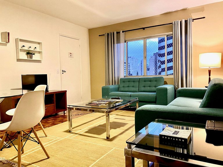 Vila Olímpia Jade 3 DORM Wifi Vaga Metro Insper